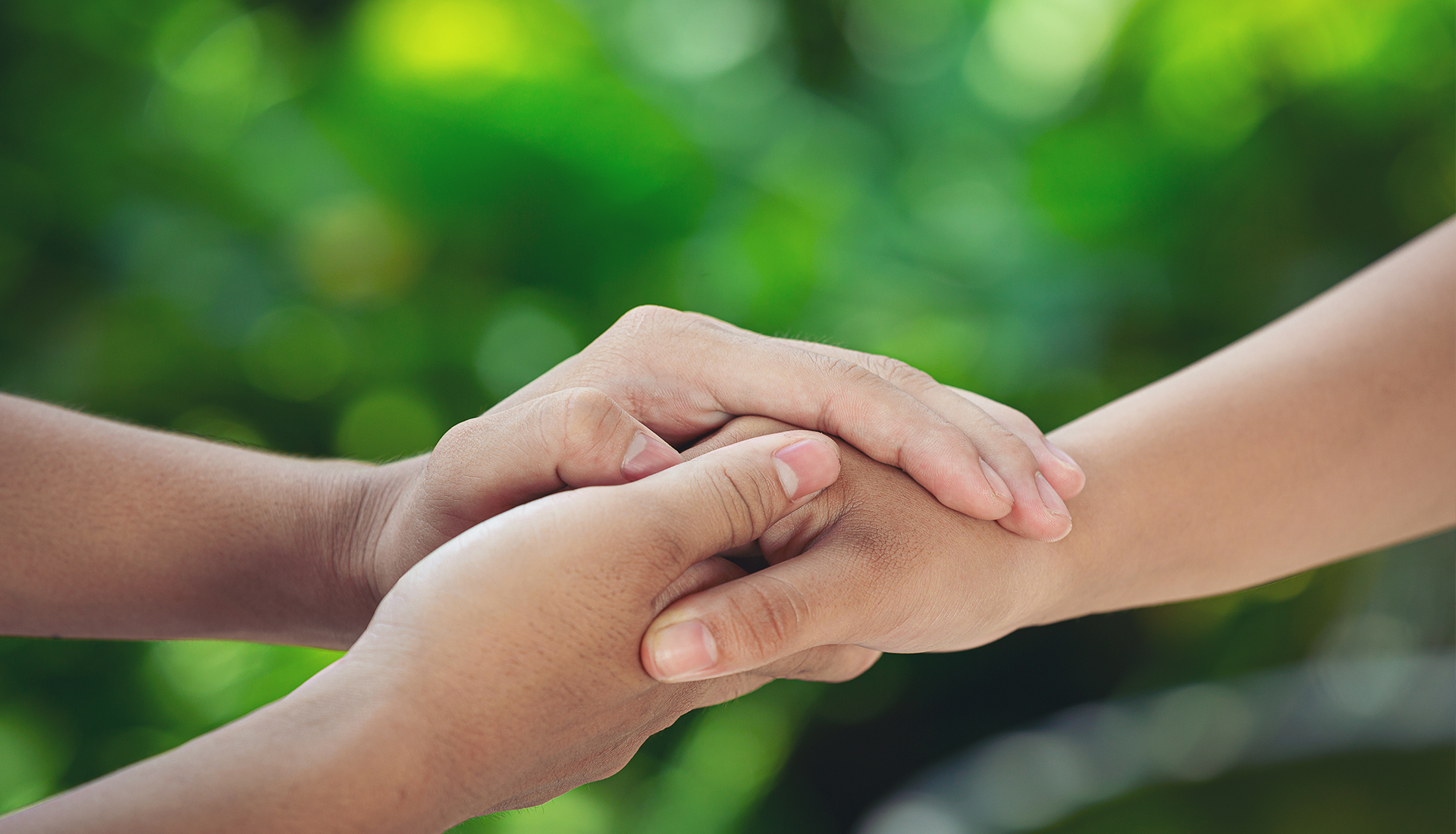 Caring hands supporting maternal health